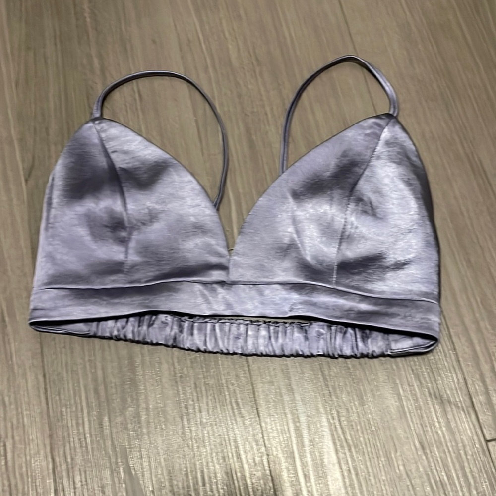 Dynamite purple satin top